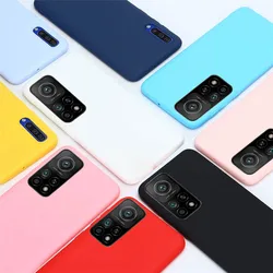 Candy Color Phone Case For Xiaomi mi 10 t Pro 10t lite Silicone TPU Simple Bumper For Xiaomi Mi10t lite mi 10t Pro Case Fundas