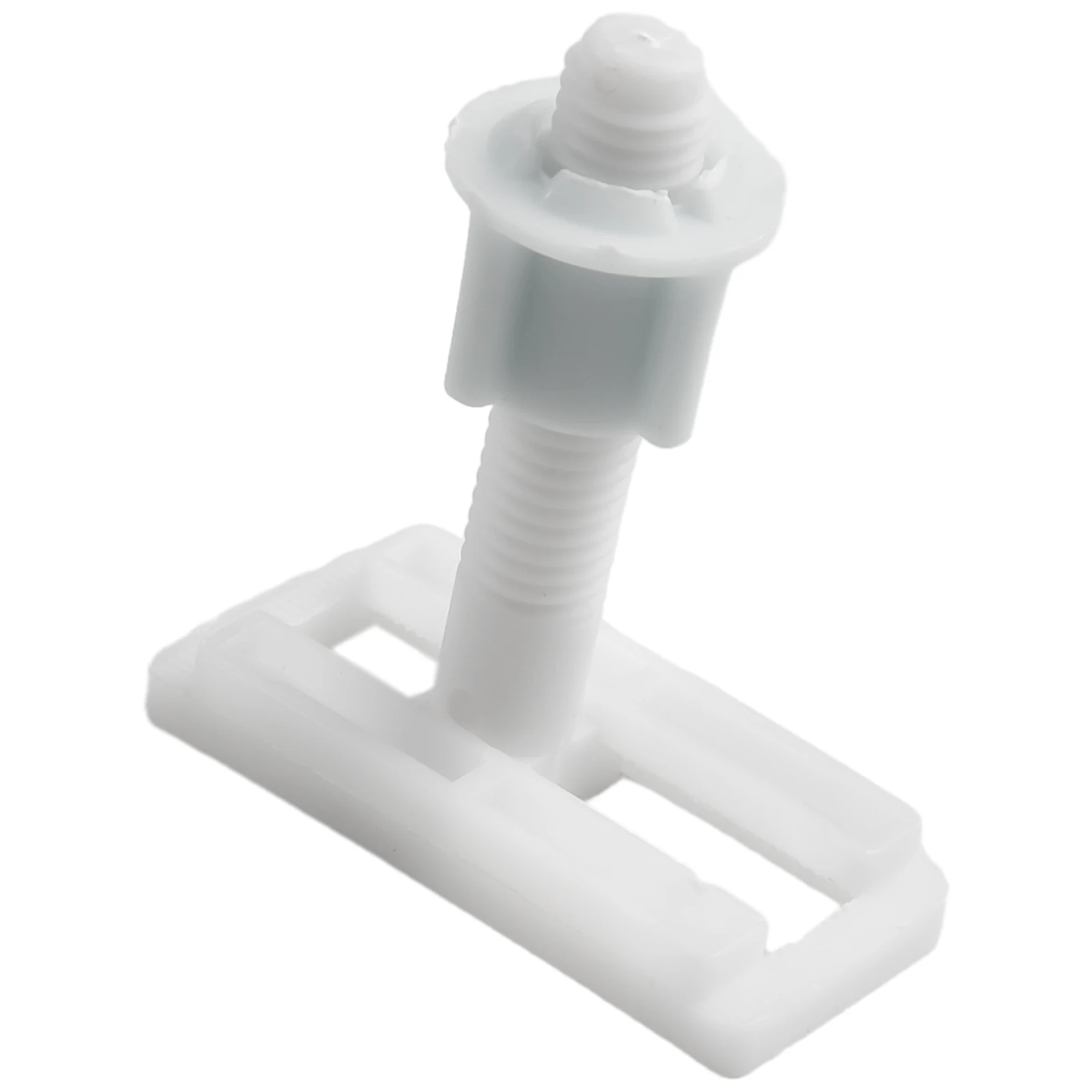 Useful Bathroom Toilet Hinge Screws Plastic Bolts White 2*Sliding Plates 2*Washers Plastic Repair Kit Replacement