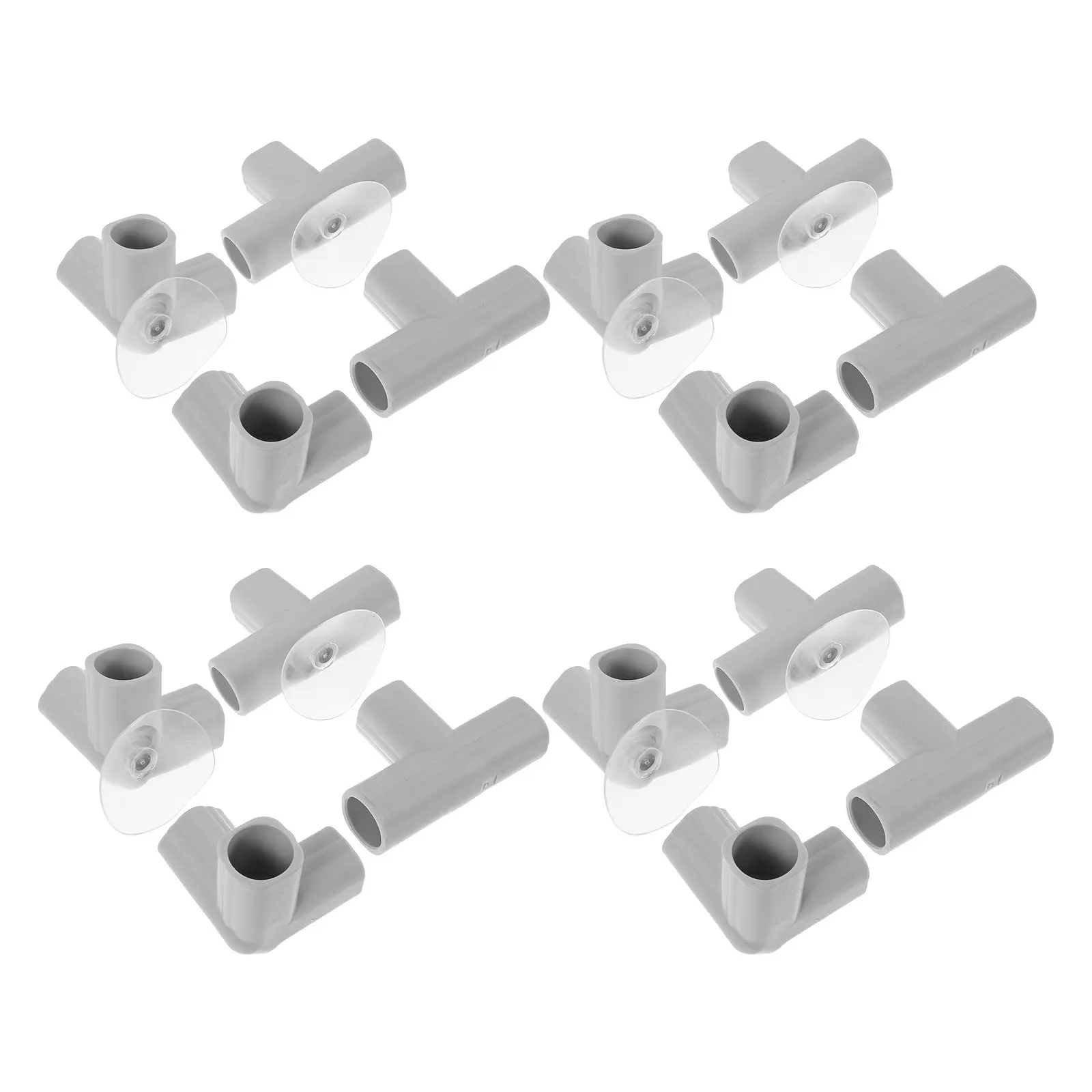 Kit de 1 connecteur en T en plastique pour parc de bébé, pièces de rechange, diamètre intérieur 0,87 po, accessoires de sécurité pour clôture intérieure/extérieure