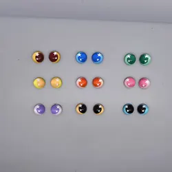 5set/lot Handmade plush Doll accessories Two-tone star glass eye diy accessory accessories