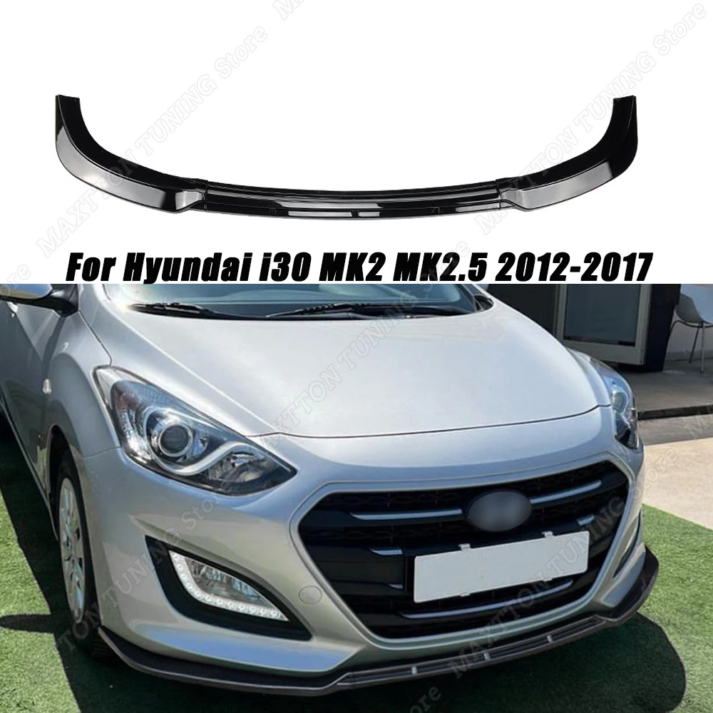 

Сплиттер для переднего бампера Hyundai i30 MK2 MK2.5 2012 2013-2014