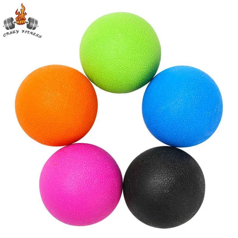 Hard Massage Lacrosse Ball TPR Relaxation Exercise Sports Peanut Ball Fitness Tools for Yoga Physical Therapy Myofascial Release