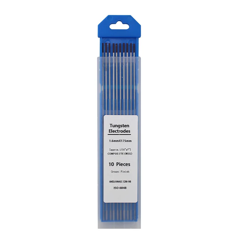 A Box of 1.6x 175mm Tungsten Electrode Tip TIG Wire Replacement Parts Suitable for WSME Super Series AC/DC Welding Machines