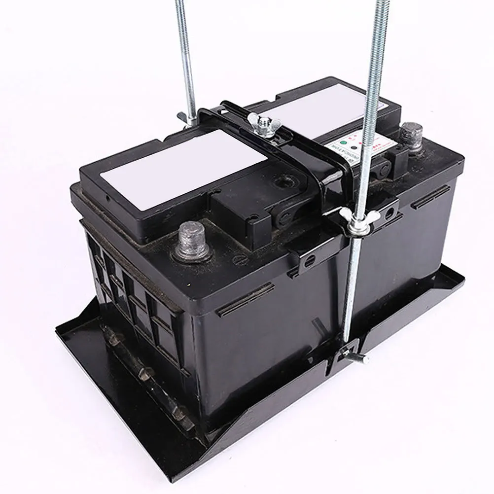 

Universal Adjustable Mounting Bracket Steel Tray Kit Secure Hold for Cars Boats Marine Mounting Tray