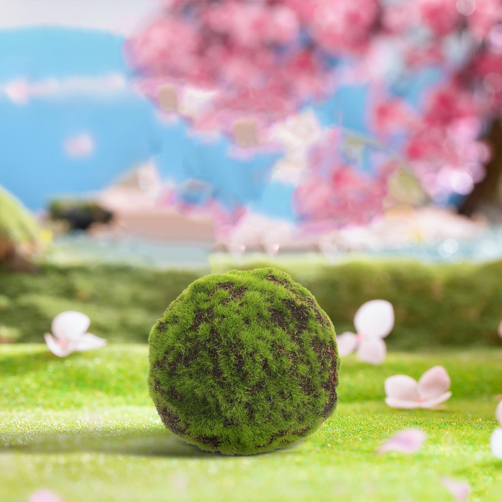 

2pcs Artificial Decor Green Fake For Fake Plants Indoor Moss Decor Faux balls For Wall Indoor Craft Decorations
