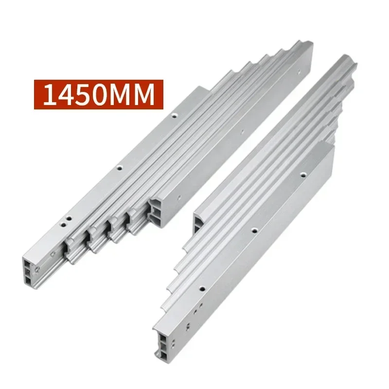 Hidden Cabinets Multi-section Aluminum Alloy Flat Push Book Table Bar Telescopic Guide Rail Folding Ball Slide Rail Hardware