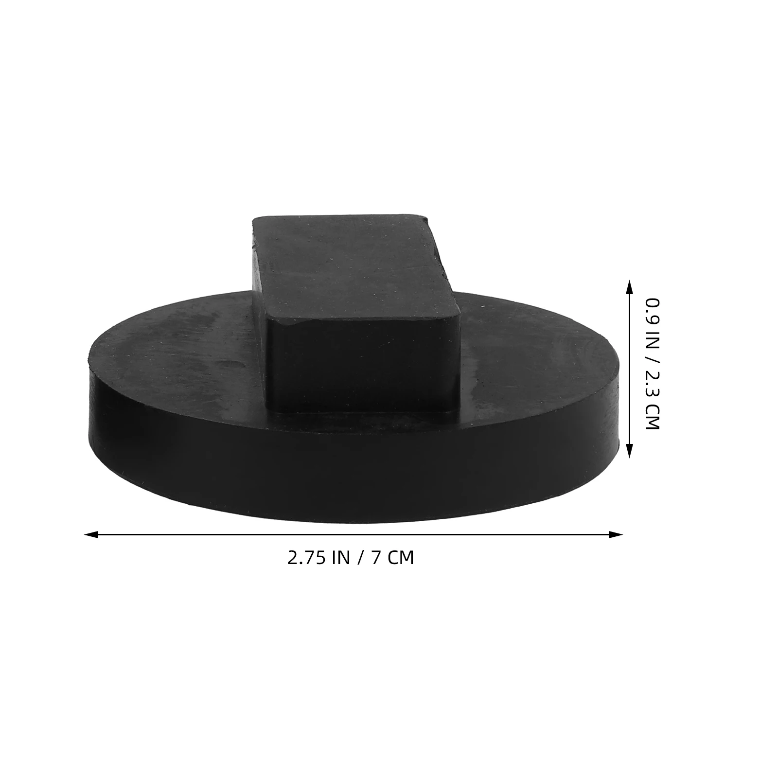 

2pcs Rubber Block Floor Jack Adapter 71x24mm Car Lift Support Protector Universal Fit Easy Install Stable Safety