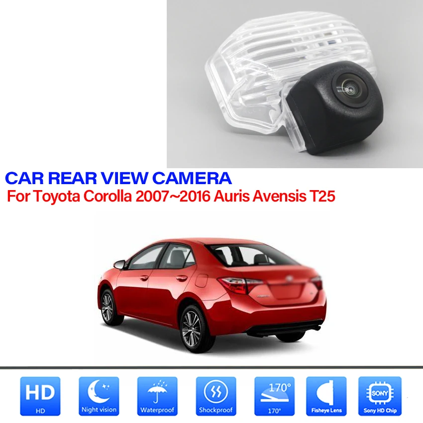 

Rear View Camera For Toyota Sienna XL30 Wish AE20 2009~2016 HD CCD Night Vision Parking license plate camera Waterproof