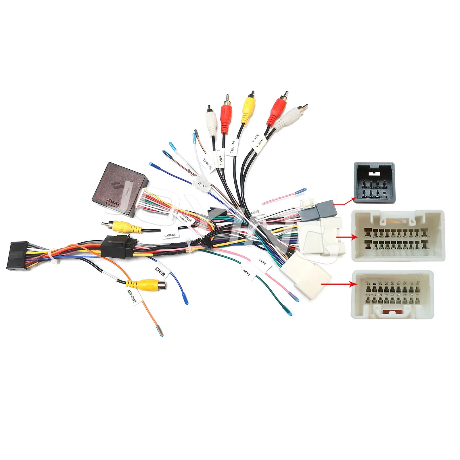 

Special Canbus Wiring Harness Adapter For 2014-Up Mitsubishi Vehicles With Factory Rockford Audio System /360 Camera System