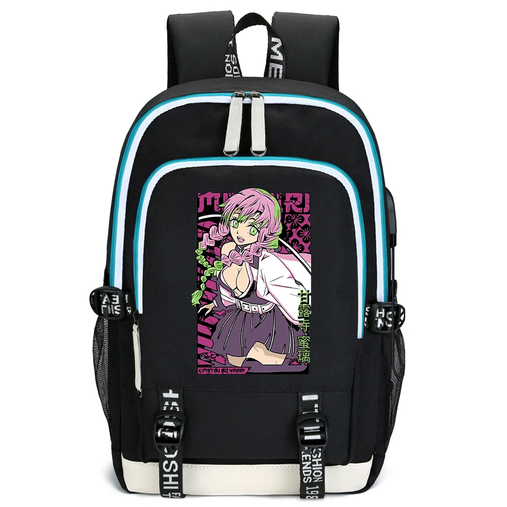 

Anime Demon Slayer Kanroji Mitsuri Schoolbag Backpack Laptop Backpack Teens Student Book Bag Gift