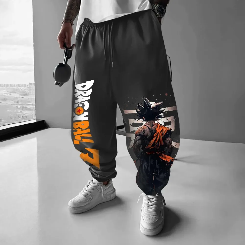 

Мужские брюки Dragon Ball, спортивные штаны Son Goku, японское аниме, весна-осень Y2k, Harajuku, хлопковые индивидуальные брюки для бега