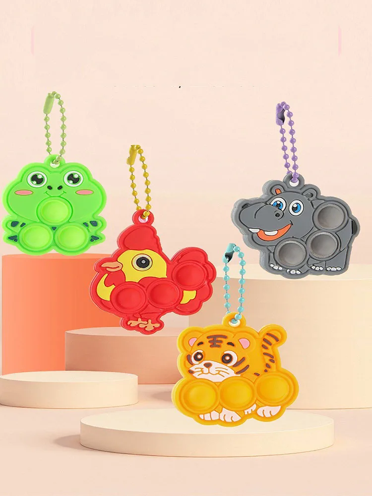 10/30/50/100pcs Animal Bubble Pressing, Pressing, Rebounding, Stress Relieving, Healing Small Items Stress Relief Toys Squeeze view 6