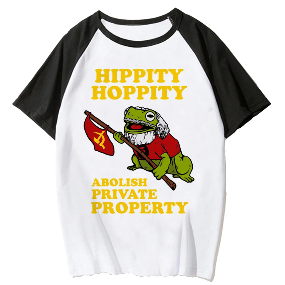 Hippity Hoppity Abolish Private Property t shirt women manga comic Tee female comic funny anime clothing