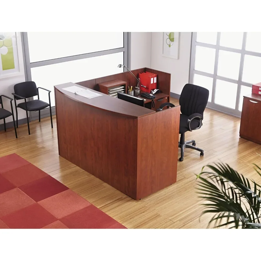 Mostrador de recepción de la serie Valencia VA327236MC, 71w x 35, 1/2d x 42, 1/2h, cereza