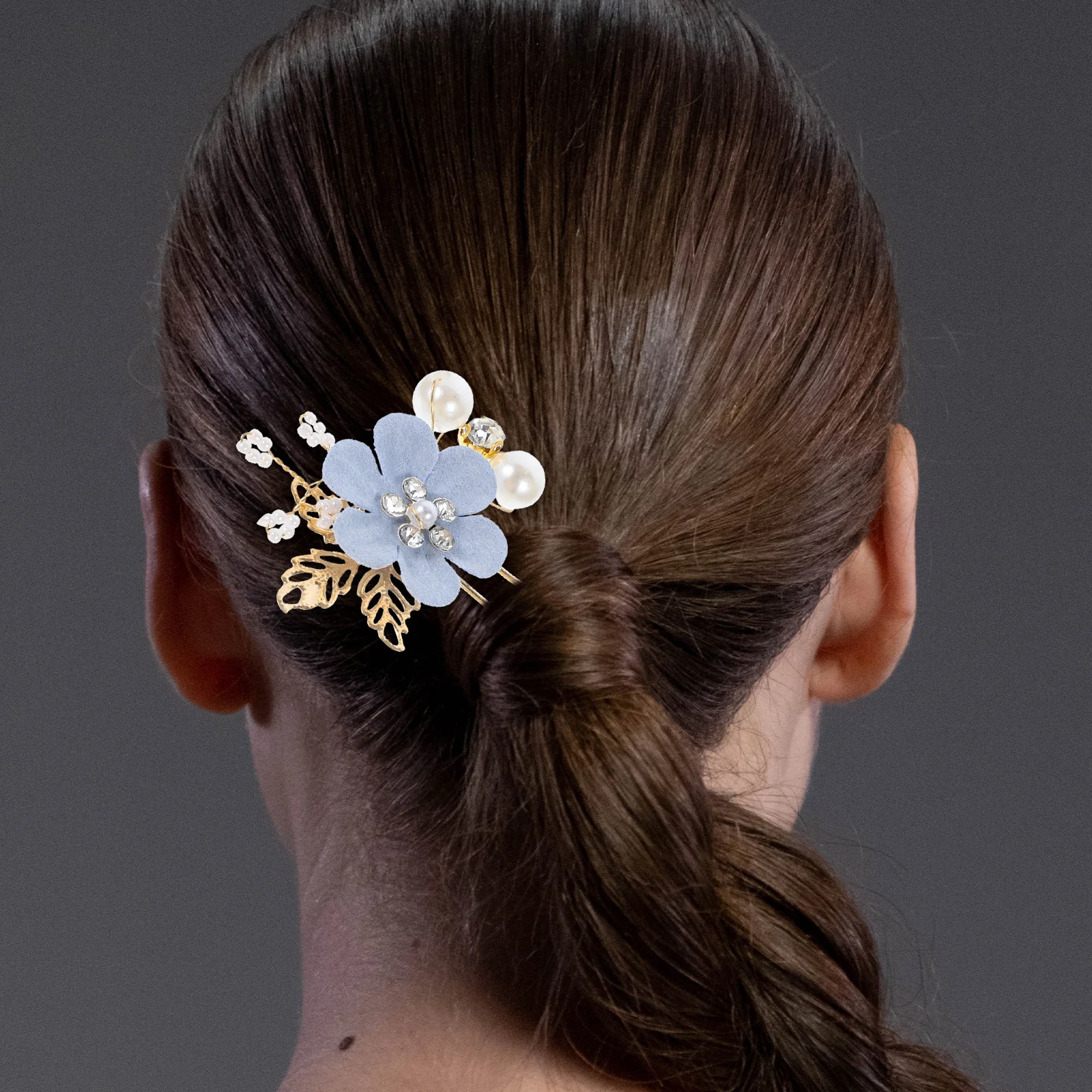 

6 pcs Pearl Flower U-Shaped Hairpin Rhinestone Wedding Hair Accessories For Women Bridal Hair Pin Prom Honeymoon Gift