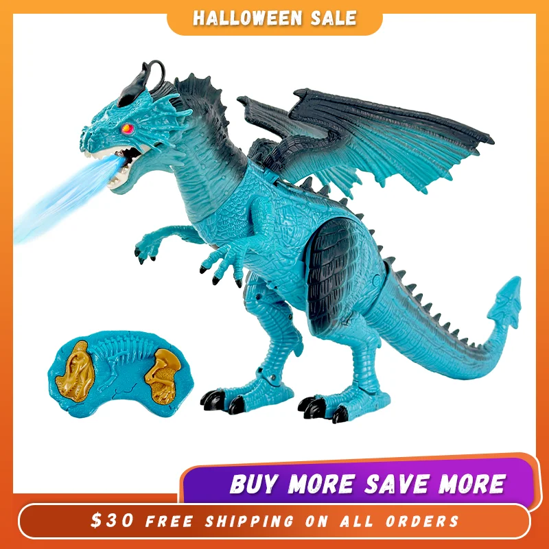 

Remote Control Dinosaur Toy Fire & Ice Dinosaur Game of Trones Spray Light and Multiple Function