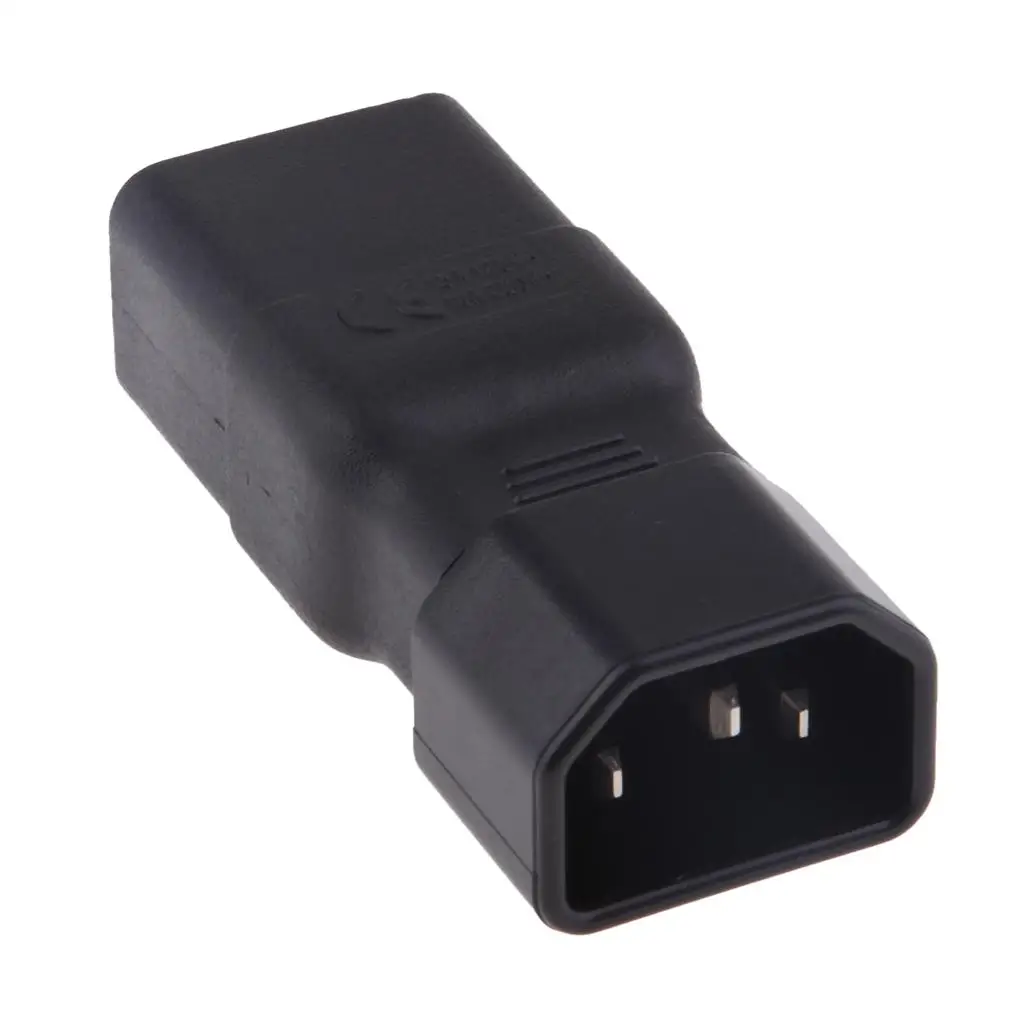 C19 to C14 Power Adapter Converter ABS Extension Cable Plug Adapter Universal Electric Outlet Conversion for Office