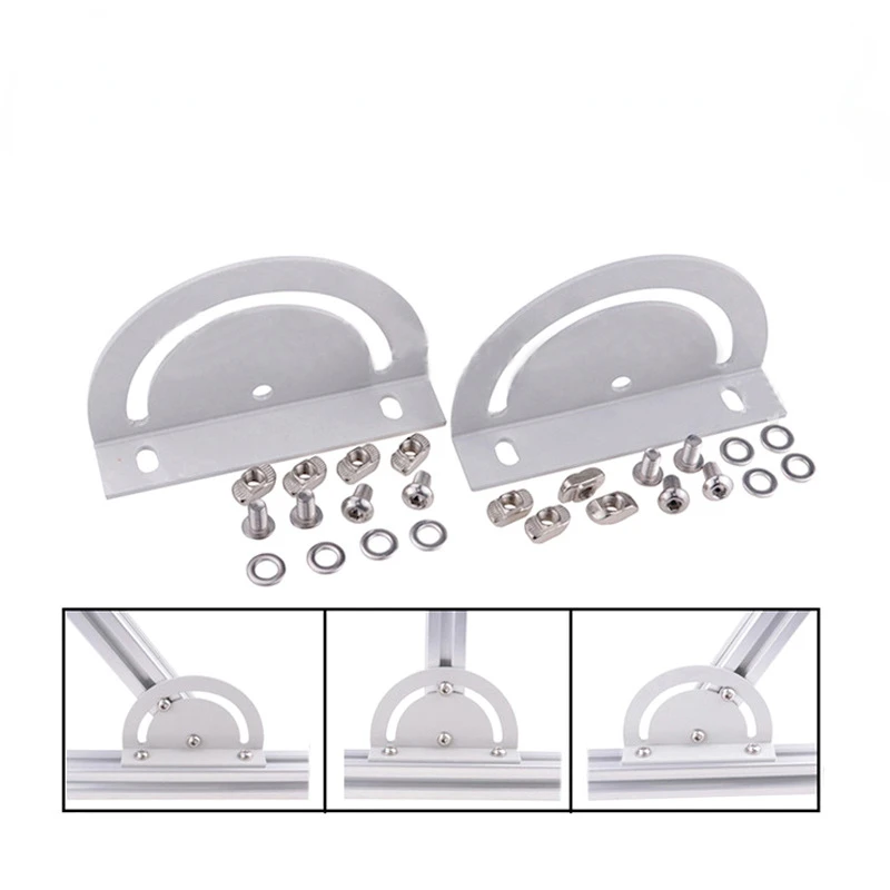 

180 Degree Cross Steering Plate Aluminum Profile Cross Steering Plate Aluminum Profile Connecting Plate With 4 set Screws