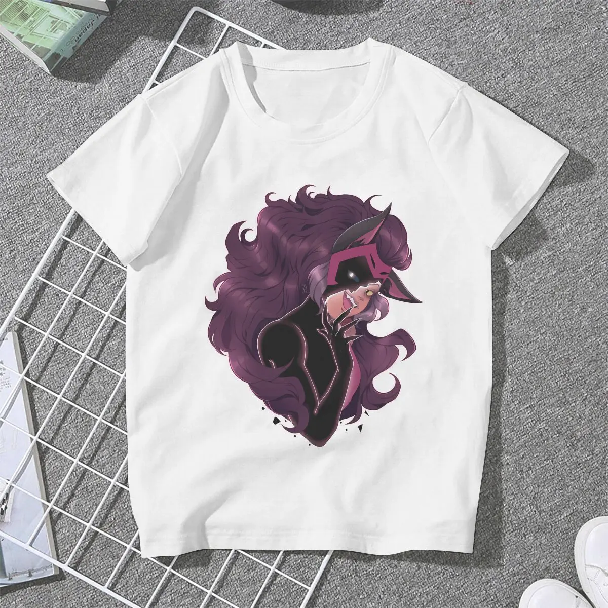 Corrupted Catra Women's T Shirt She-Ra Princess of Power Ladies Tees Kawaii Polyester Tops Basic Tshirt y2k Hipster