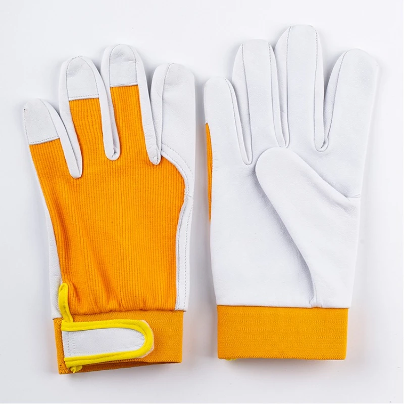

5/10 Pairs Leather Work Gloves For Gardening Driver Construction Work Welder Men and Women Sheepskin Working Glove