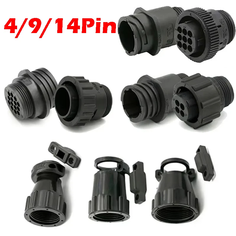 

1 sets 4/9/14 Pin AMP/TE type182919-1 206153-1 182647-1 auto sensor plug connector for SMEMA Car 4P plug with Pin