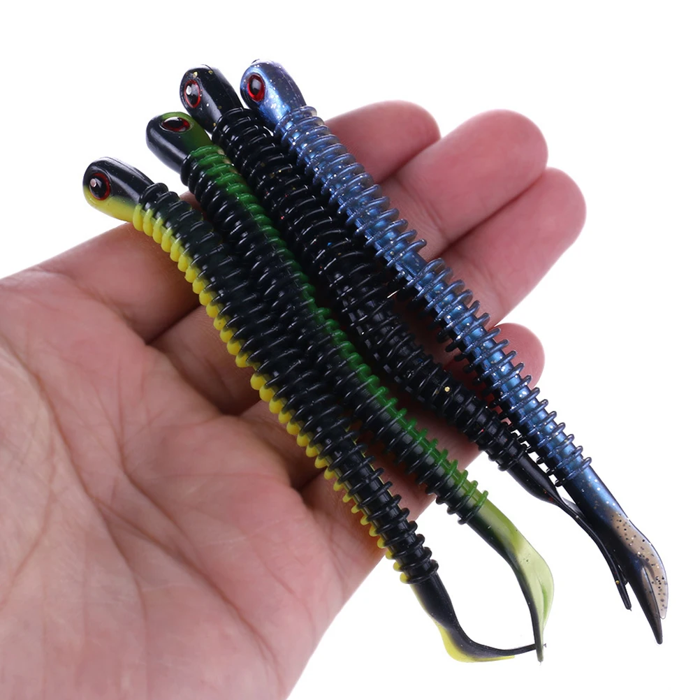 

8pcs Sandworm Bait Simulation Fishing Lures Fishing Lures Reusable Worm Shape Baits Trolling Saltwater Carp Simulation