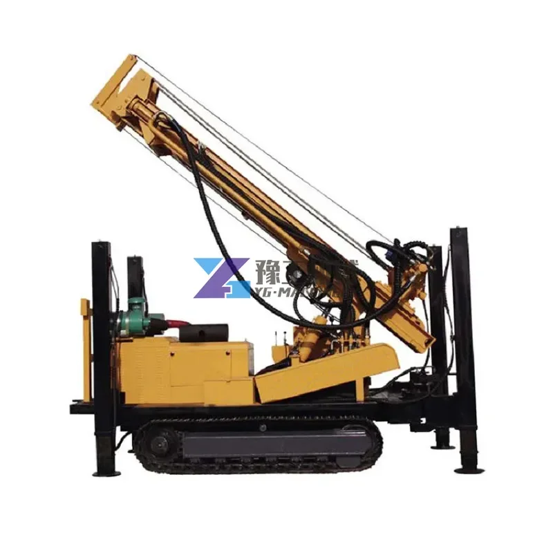 Crawler Drive JK-590 Borewell Hole Drilling Rig Pneumatic Water Well Drill Rig in USA