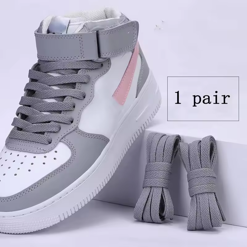 1 pair flat shoes Solid color shoelaces Canvas shoes sports and leisure shoelaces length 100/120/140/160/180cm Shoe accessories - Image 25