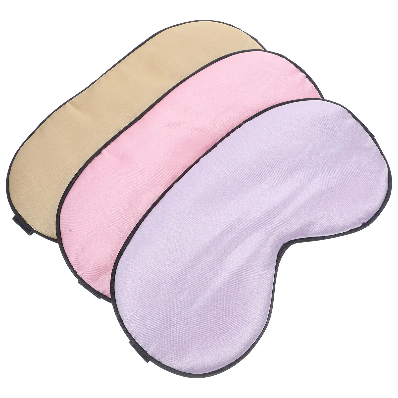 

3 шт., маски для сна, удобные шелковые чехлы, портативный утяжеленный дыхательный дизайн, цветные оттенки, студенческий мягкий материал, анти