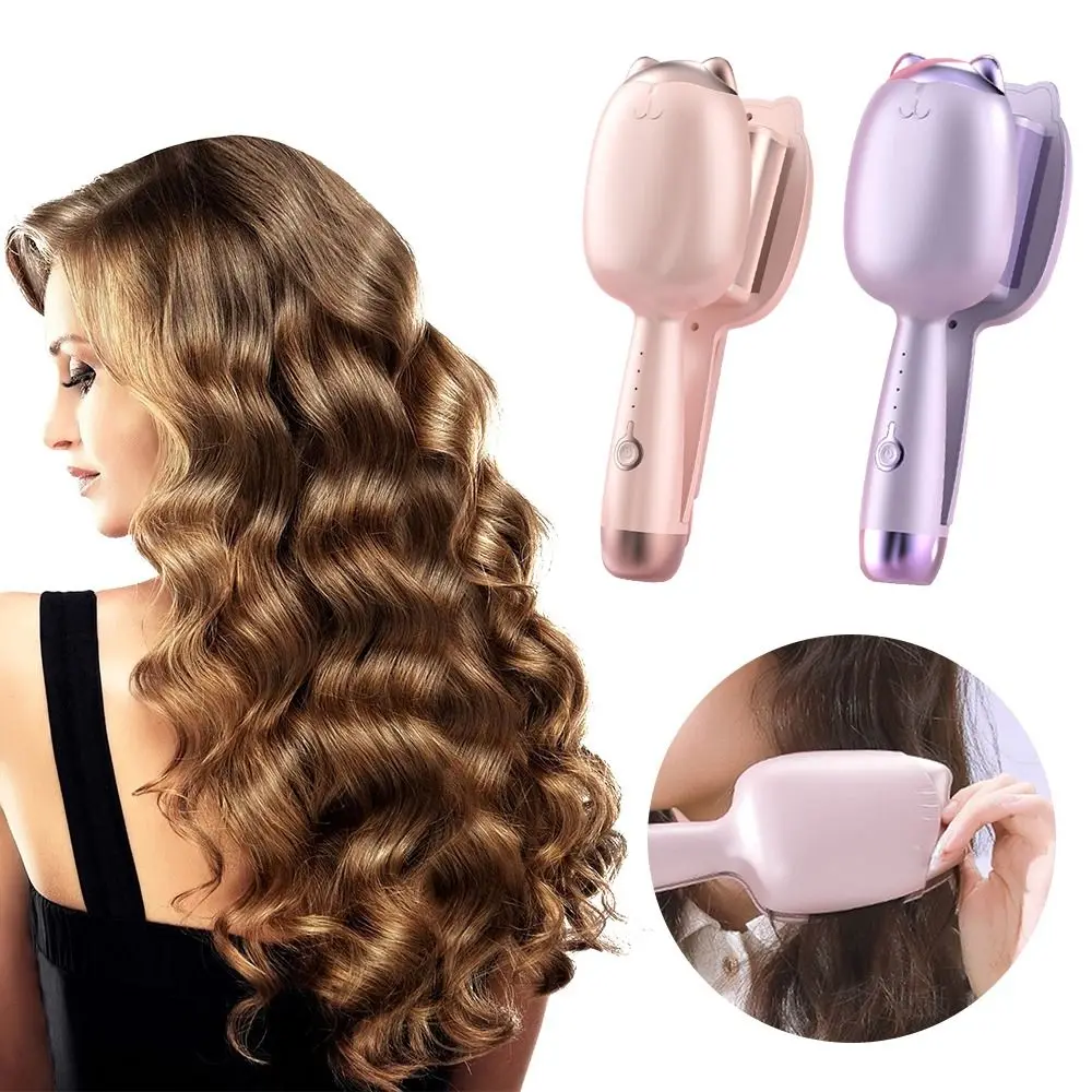 

32 мм инструмент для завивки волос с 3 передачами S-образные щипцы для завивки волос, противоожоговой инструмент для укладки волос, щипцы для волнистых волос