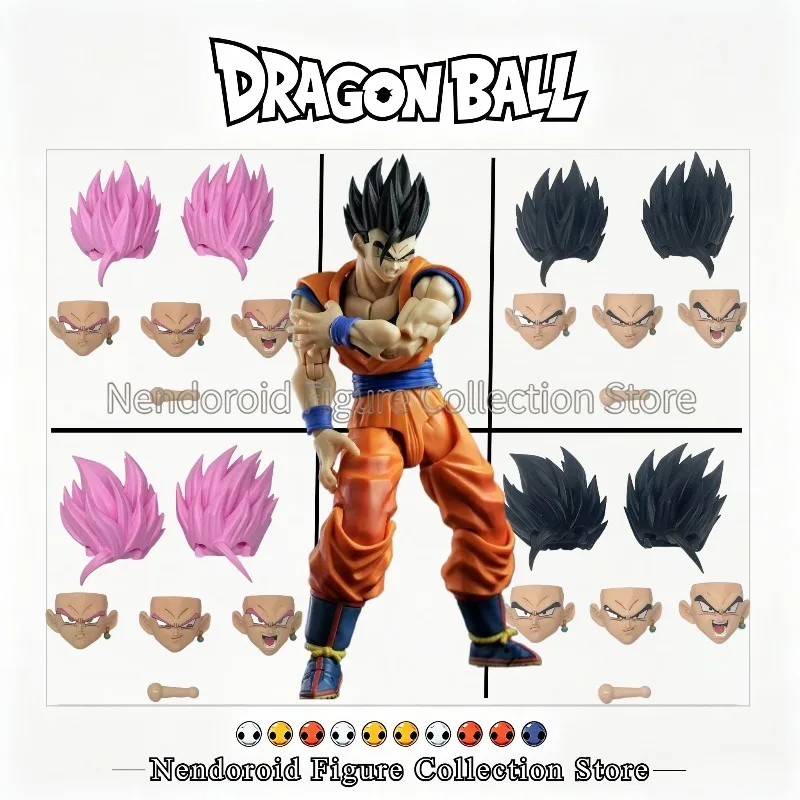 Figura Coleccionable de Anime Dragon Ball Super: Cabeza de Son Gohan, Versión Bestia Mística Negra del Futuro SSJ2, Cabeza de Repuesto para Gohan Juvenil