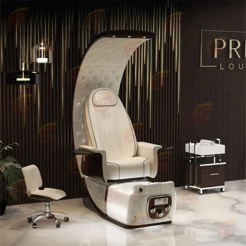 luxury modern throne professional high back foot spa massage manicure pedicure chairs for nail salon