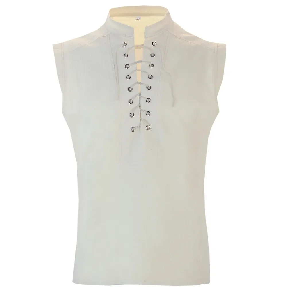 الكبار الرجال القرون الوسطى عصر النهضة ووريورز فارس زي رداء قميص بلايز أكمام كوس تابارد معطف الذكور تونك حجم كبير