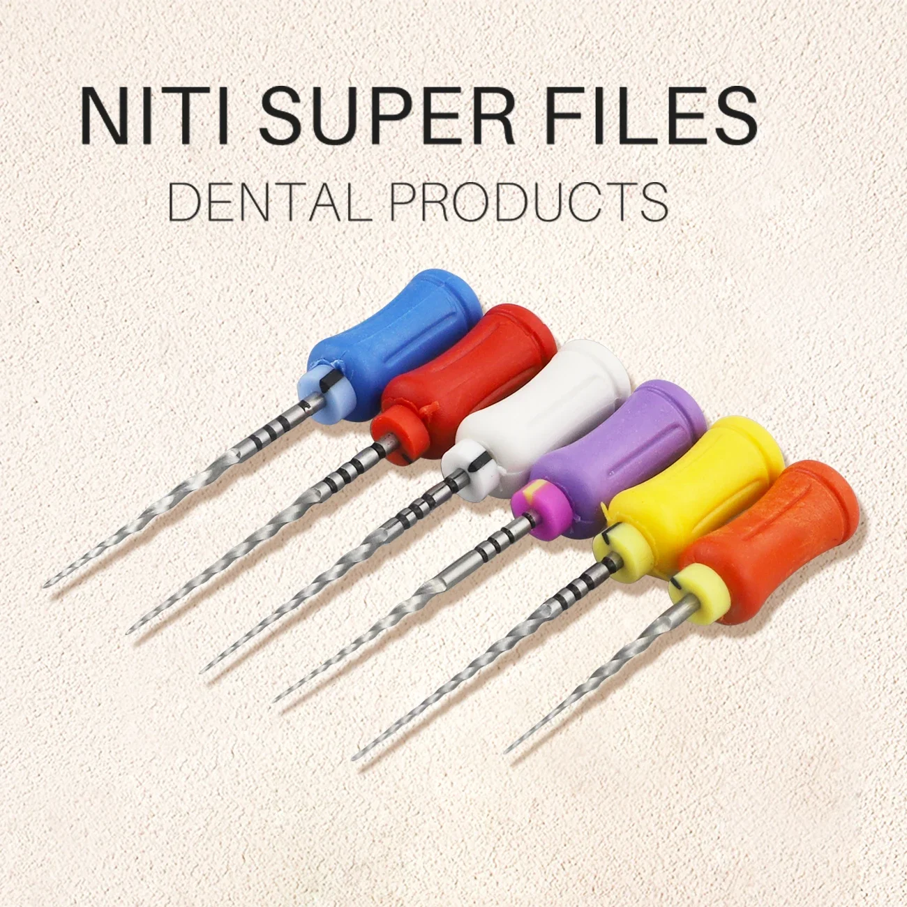 Dental NiTi Hand Use Super Blue Endodontics Files For Root Canal Treatment Heat Activated Dentist Material Dental Instrument