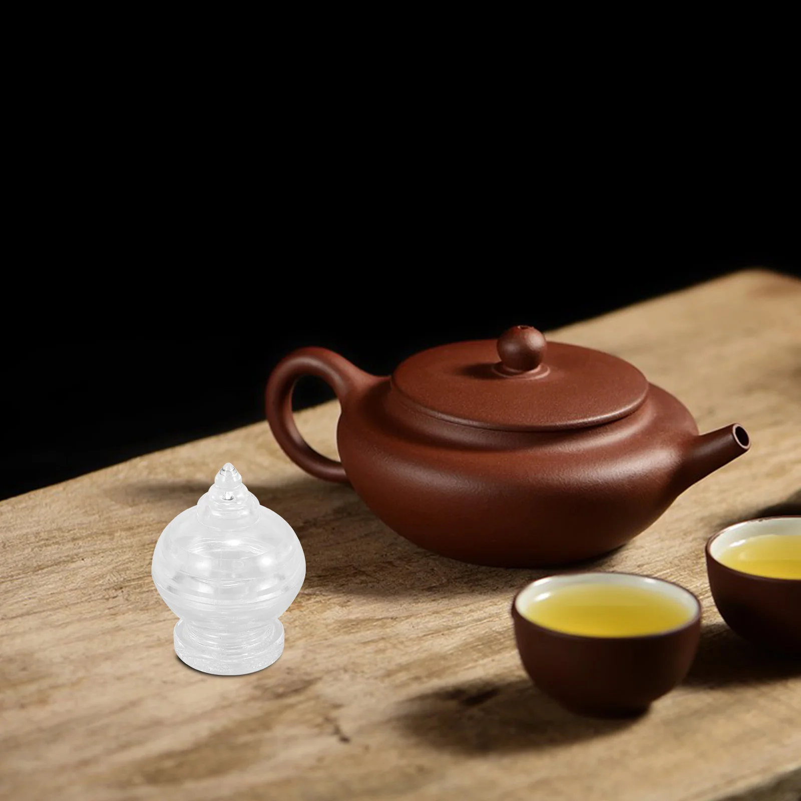 

Acrylic Buddhist Pagoda Offering Tower Small Delicate Sculpture Decorative Artware Home Temple Office Decor Ornament