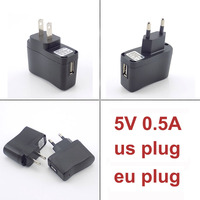 5V 0.5A 500mAh Micro USB Charger Universal 100V 240V AC to DC Power Supply Adapter Travel J17