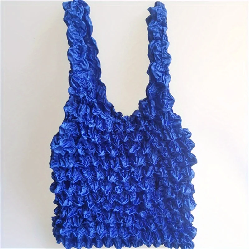 Magic Stretch Tote Bag, Retractable Ruched Handbag, Large Capacity Shopping Bags