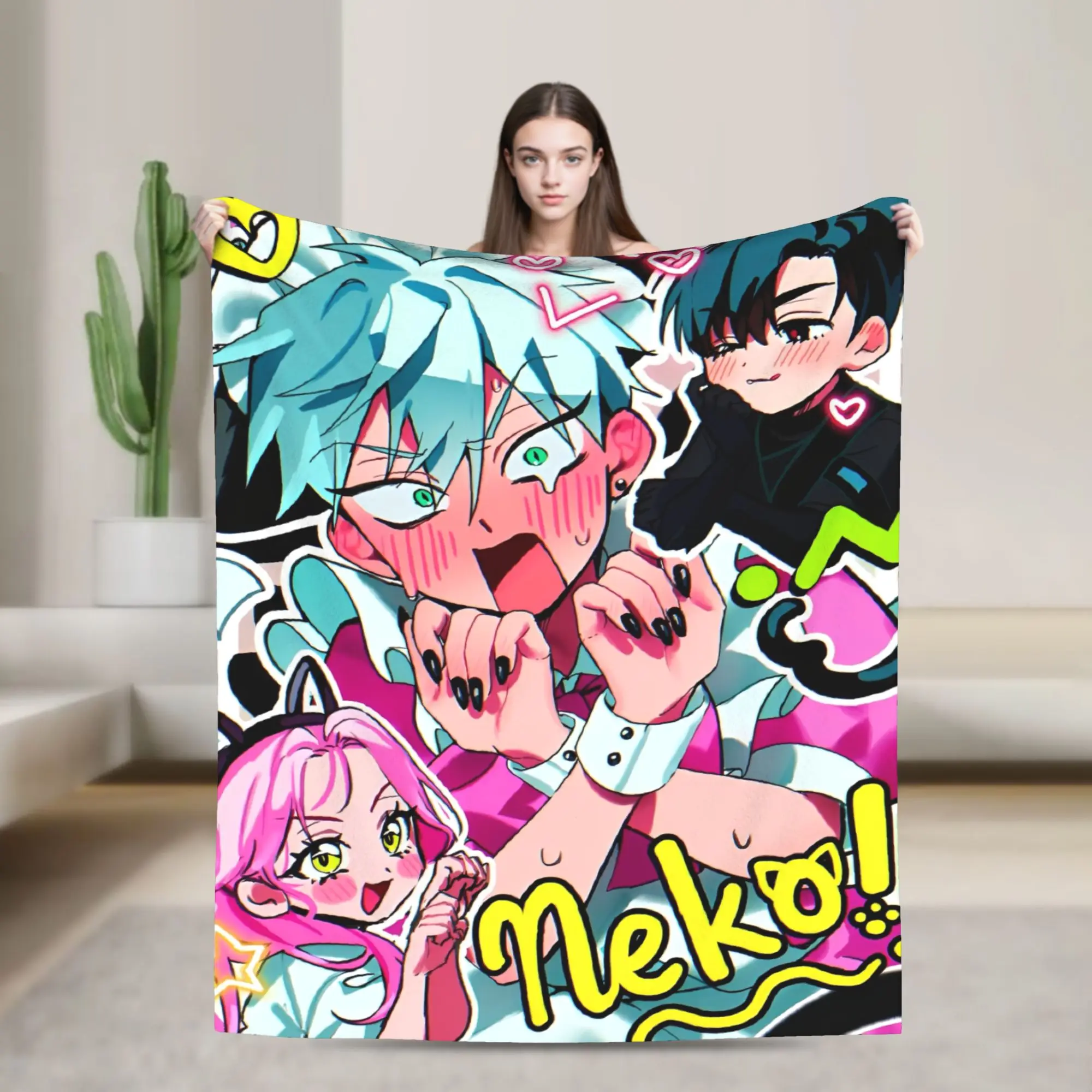 أنيمي الغريبة المرحلة بطانية دافئة السفر مكتب أفخم رمي بطانية الشارع الاتجاه في الهواء الطلق الفانيلا المفرش أريكة غطاء سرير #1