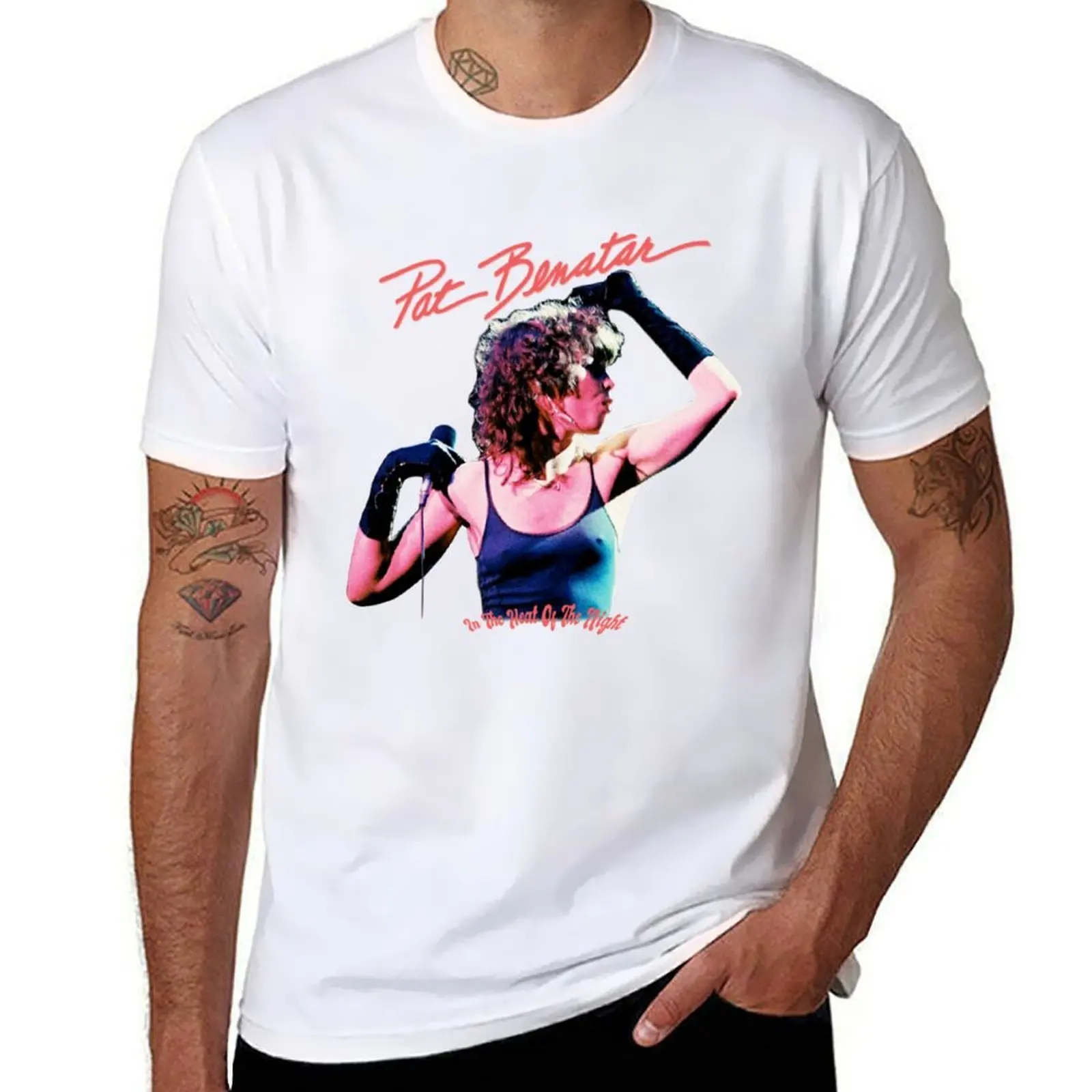 

Pat Benatar - In the Heat of the Night T-Shirt anime tshirt t shirt man plain T-Shirt
