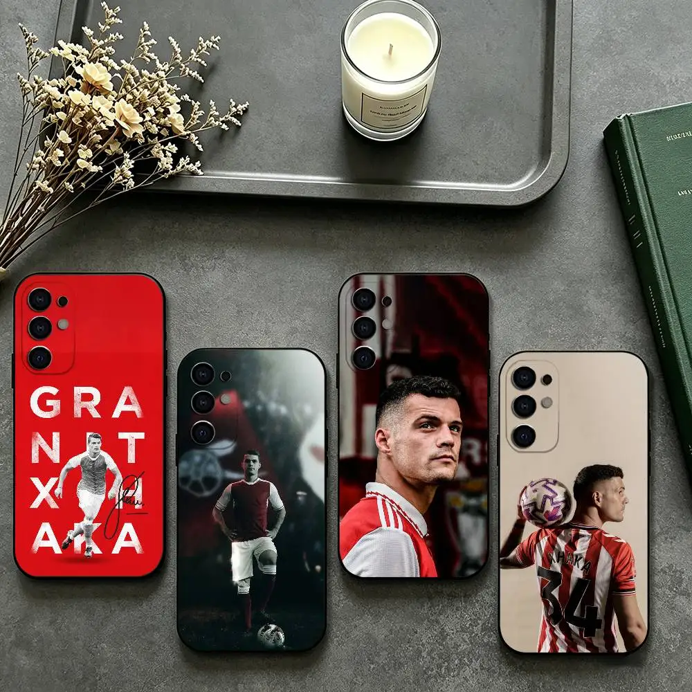 Granit switzerland football X-Xhaka 34 Phone Case For Samsung S26,25,24,23,22,30,21,10,9,Ultra,Plus,Lite Black Soft Case