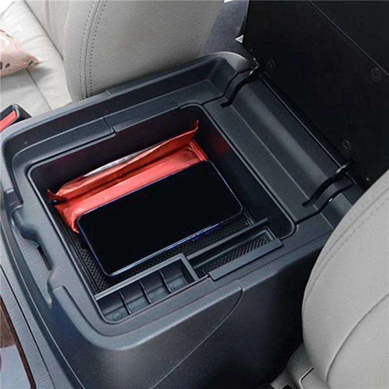 Car Armrest Center Console Glove Storage Box Tray Organizer for Mitsubishi Pajero Sport 207-2018—L49A