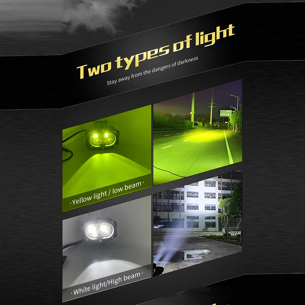 

4Inch LED 40W Cube Pods Work Light Bar Spot Fog Lamp Driving Offroad Truck ATV UTV High Luminations Powerful Performance