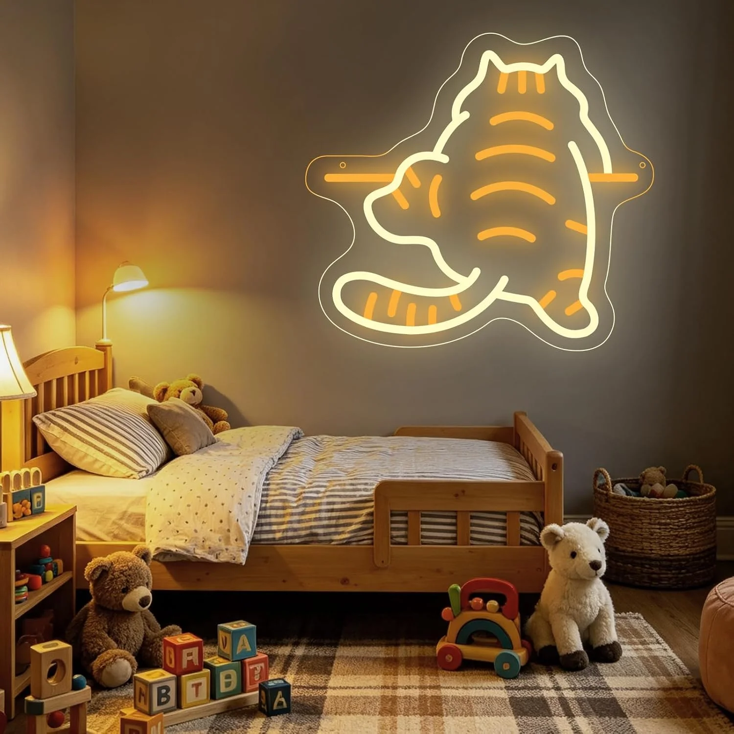 Katze Neon Schild Cat Neonlicht Sign für USB Wanddekoration für Katzen Café Wohnzimmer und Tierliebhaber Heimbar Party Pub Deko