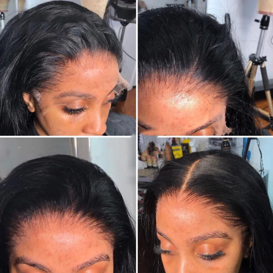 

AVENIR 13x6 с одним узлом HD, только кружево спереди, бразильские прямые человеческие волосы, HD кружевные фронтальные волосы, предварительно выщипанные волосы Remy натурального цвета