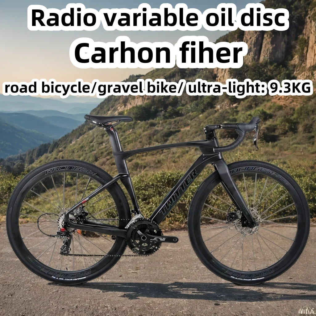 

V3 Gravel Bike RS-24S Fully Hidden Internal Routing Wind Switch T900 Carbon Fiber Road Bike 700*38C Oil Disc Brake Bicicleta