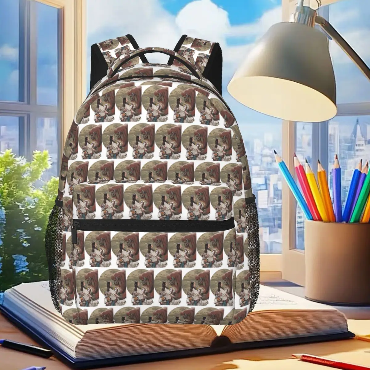 The Labyrinth Fantasy Adventure Ambrosius Backpack Student Boys Girls BookBag School Bag Computer Shoulder Bags for Men Women