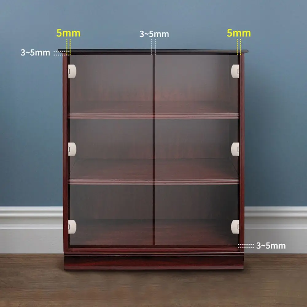 Interior Hardware No Hole Glass Door Hinge Window Accessories Cabinet  Hinge Clip Furniture Supplies