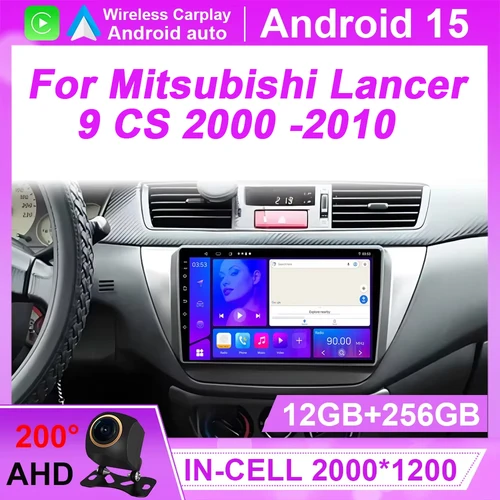 Pour Mitsubishi Lancer 9 CS 2000 -2010 lecteur de Navigation multimédia Android Auto Carplay écran tactile 2Din unité principale stéréo Wifi