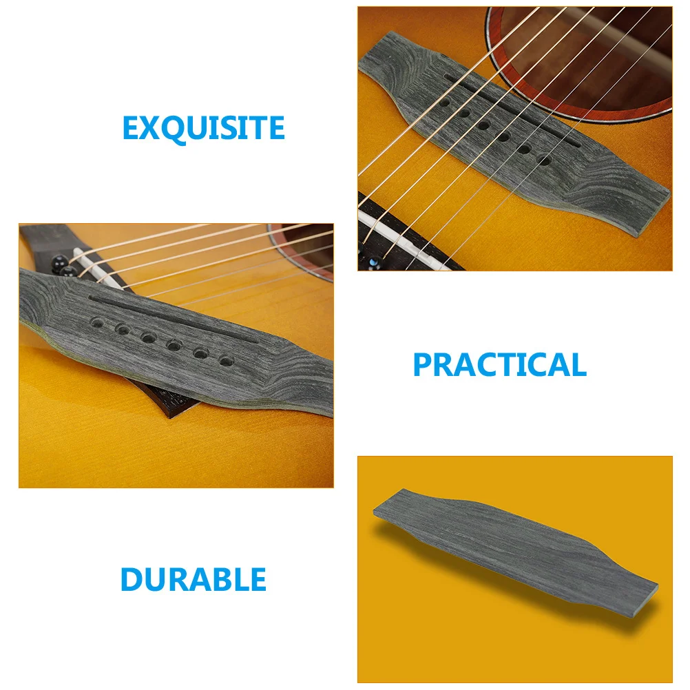 

Acoustic Guitar Bridge Replacement Saddle Premium Wood Smooth Bridge for Folk Guitar String Instrument Parts Luthier Tool