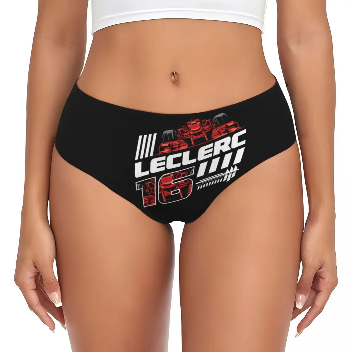 

Custom Charles Leclerc 16 Brief Panties Womens Comfort Stretch Sport Car Underwear